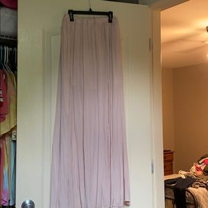 Long Pink maxi with slits